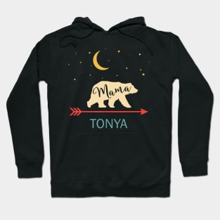 Tonya Name Gift Personalized Retro Mama Bear Hoodie